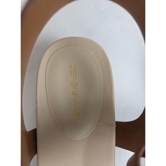 Cole Haan Zerogrand Platform Sandals Womens 9.5 Leather Soho Snake Crisscross - Picture 5 of 7